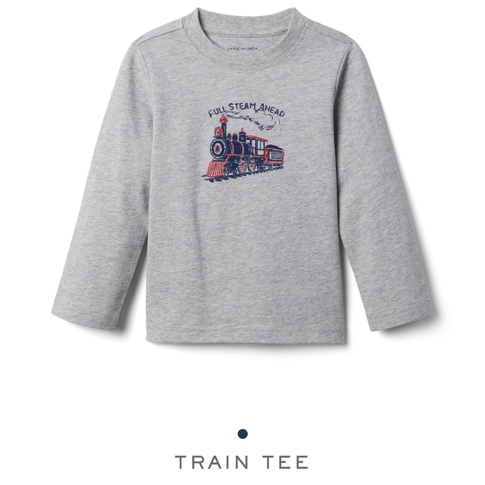 Janie and Jack Train tee